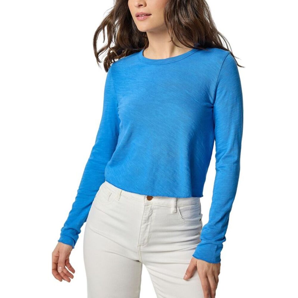 Lilla P Womens  Bias Cut Crewneck Top